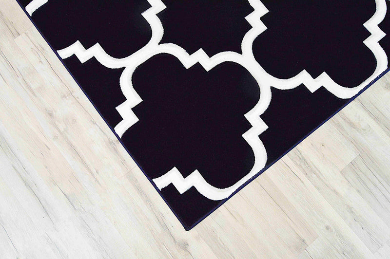 PREMIUM Rug Design 4518 Black 8x11 (7'8x10'8")"