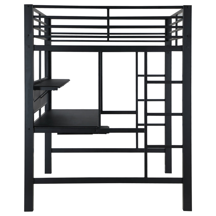 Avalon Full Workstation Loft Bed Black