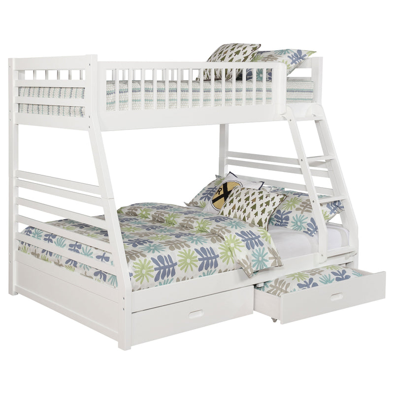 Ashton 2-drawer Wood Twin Over Full Bunk Bed