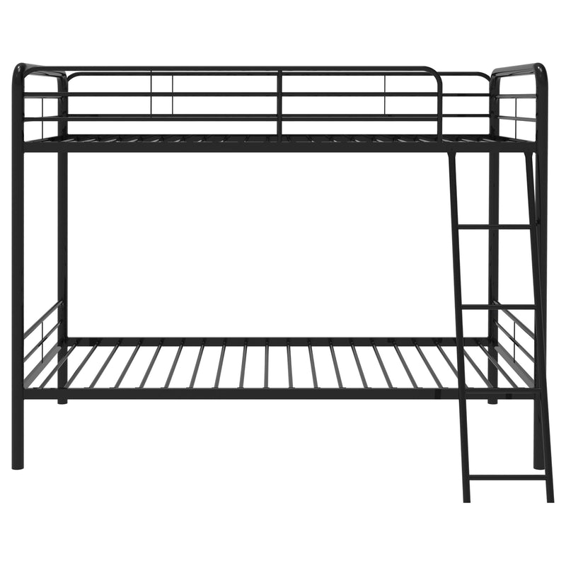 Carson Metal Twin Over Twin Bunk Bed Glossy