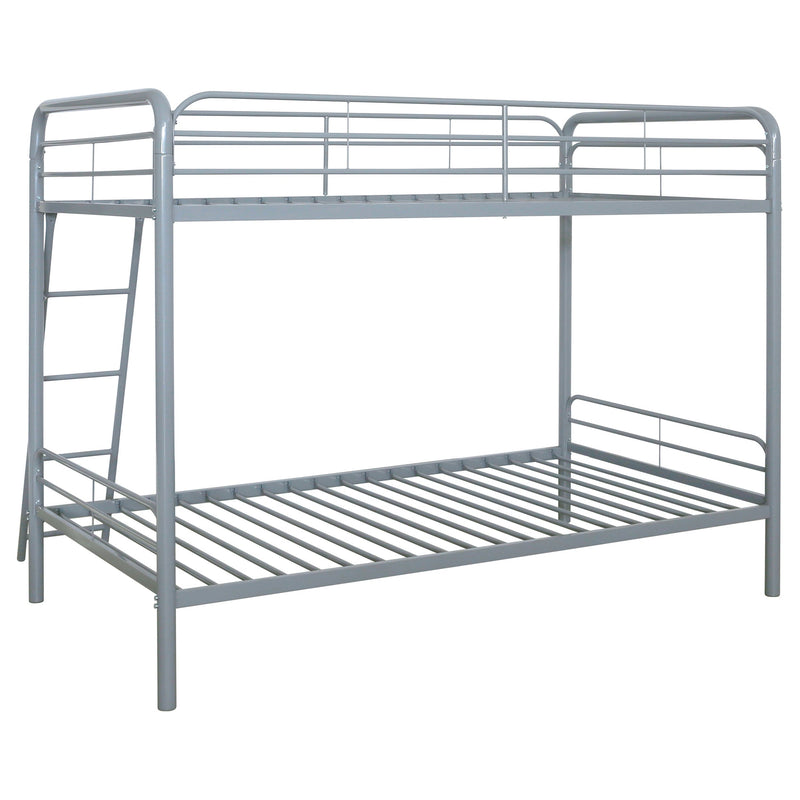Carson Metal Twin Over Twin Bunk Bed Glossy