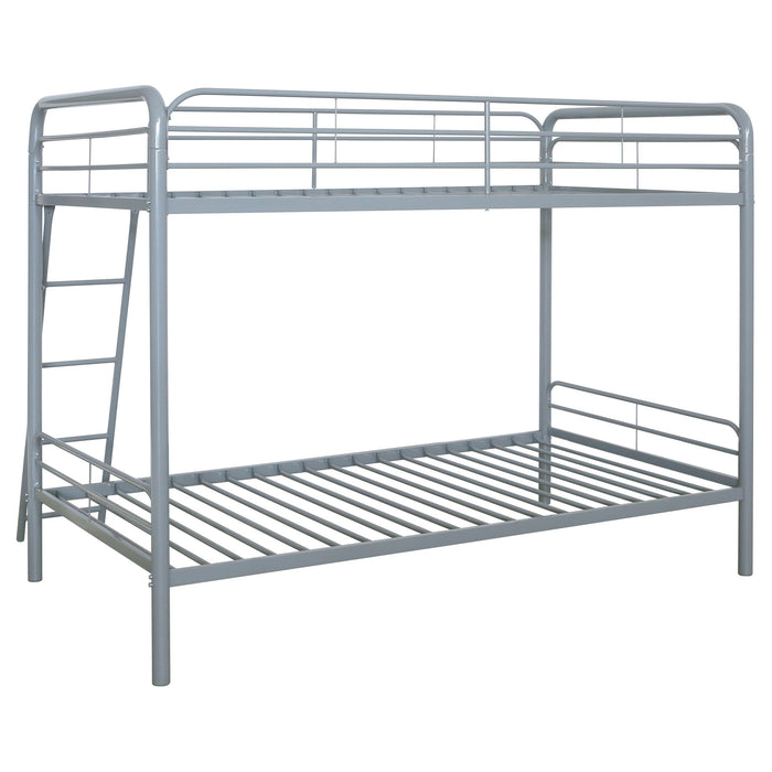 Carson Metal Twin Over Twin Bunk Bed Glossy