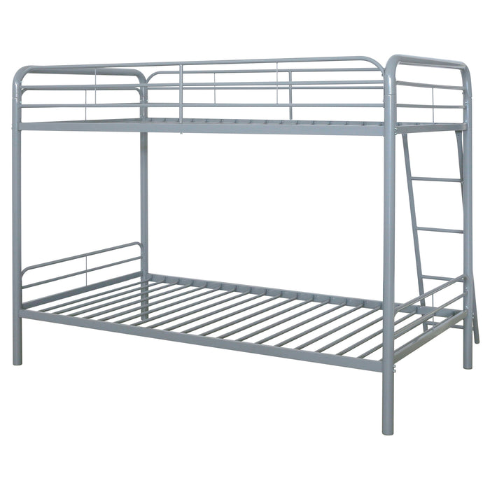 Carson Metal Twin Over Twin Bunk Bed Glossy