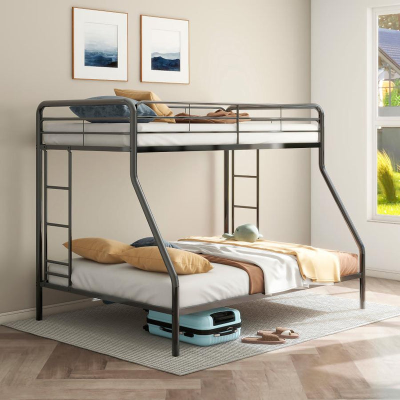 Carson Metal Twin Over Twin Bunk Bed Glossy