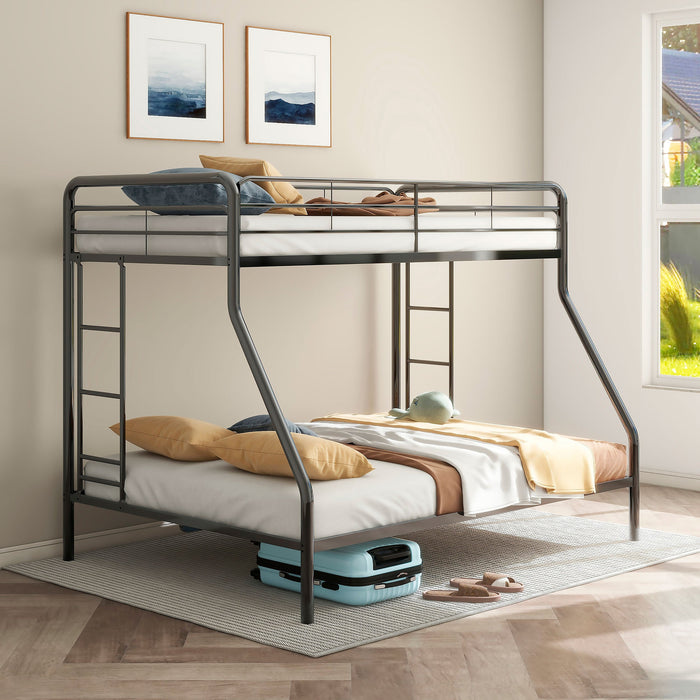 Carson Metal Twin Over Twin Bunk Bed Glossy
