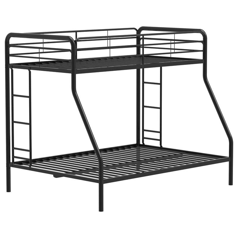 Carson Metal Twin Over Twin Bunk Bed Glossy