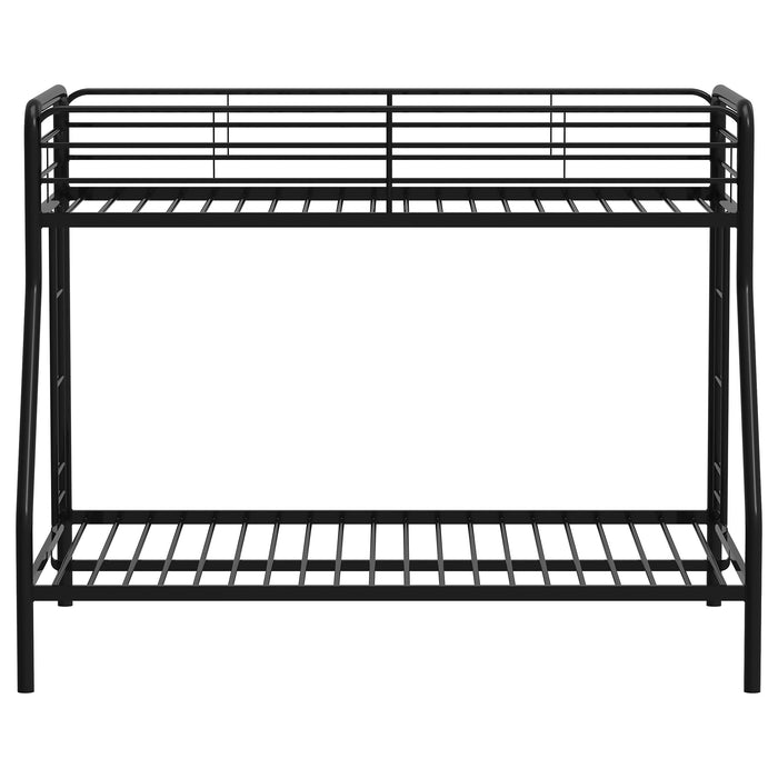 Carson Metal Twin Over Twin Bunk Bed Glossy