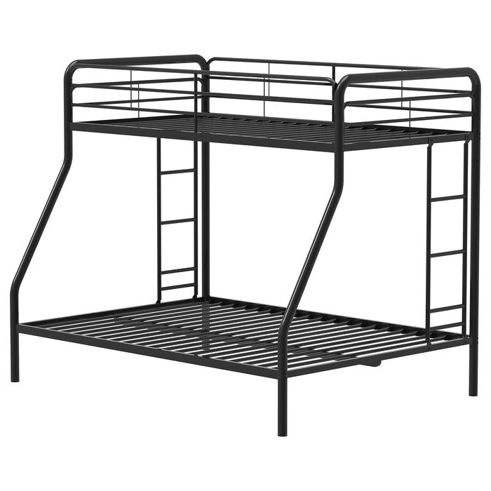 Carson Metal Twin Over Twin Bunk Bed Glossy