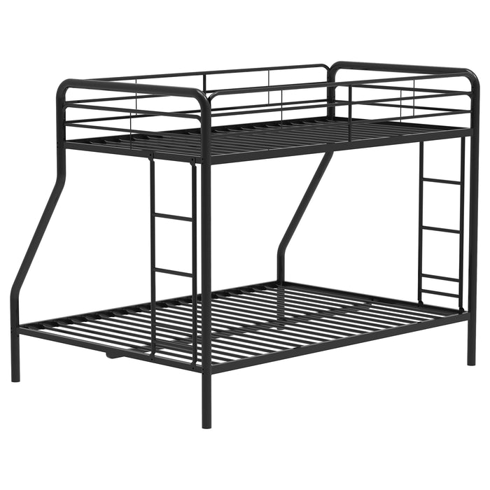 Carson Metal Twin Over Twin Bunk Bed Glossy