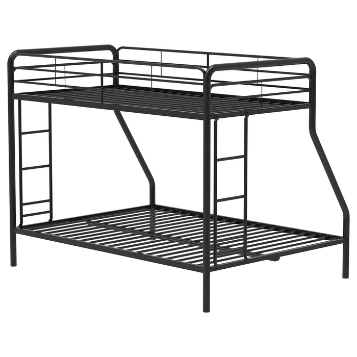 Carson Metal Twin Over Twin Bunk Bed Glossy
