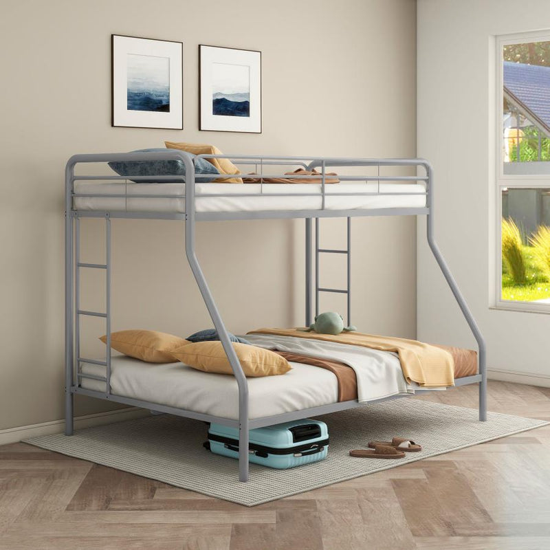 Carson Metal Twin Over Twin Bunk Bed Glossy