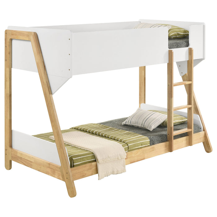 Frankie  Over  Bunk Bed with 7-inch Mattresses Blue