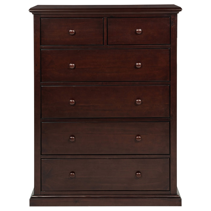 Sumerlin 6-drawer Bedroom Chest of Drawers Black