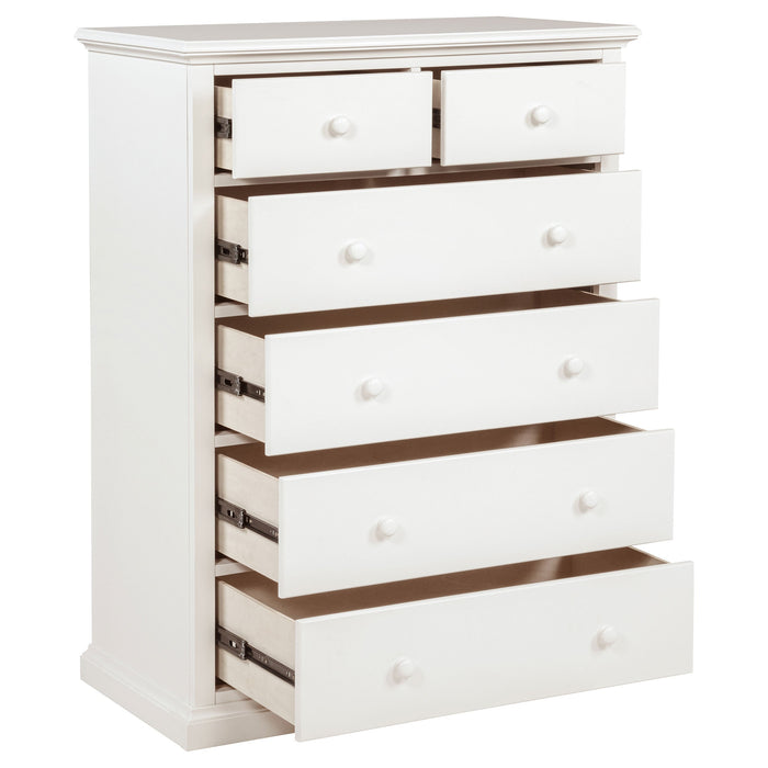 Sumerlin 6-drawer Bedroom Chest of Drawers Black