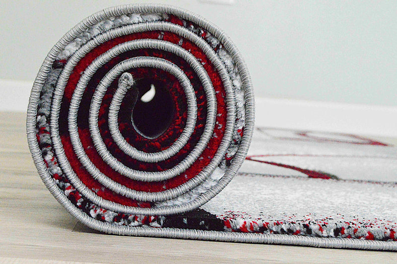 PREMIUM Rug Design 4614 Red 4x6 (3'9x5'3")"