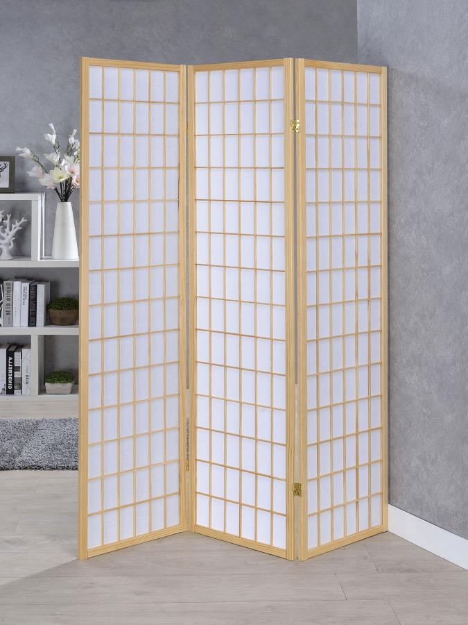 Carrie - Biombo plegable Shoji de 3 paneles