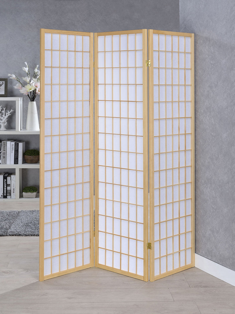 Carrie - Biombo plegable Shoji de 3 paneles