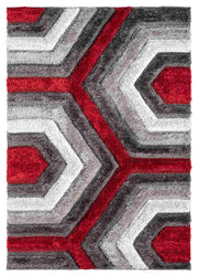 4D SHAGGY Rug Design 6485 Grey 5x8 (5'2x7'5")"