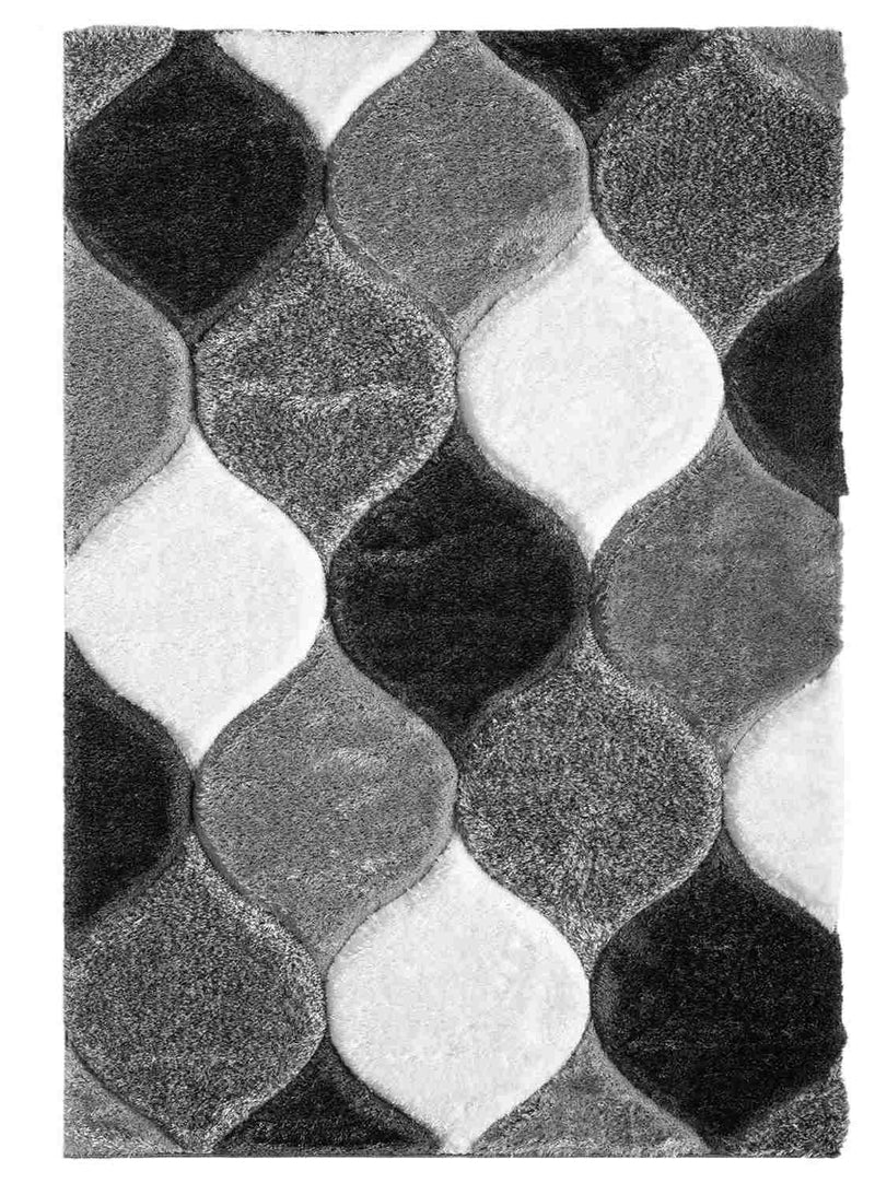 4D SHAGGY Rug Design 6488 Burgundy 2x8 Runner (2'6x7'9")"