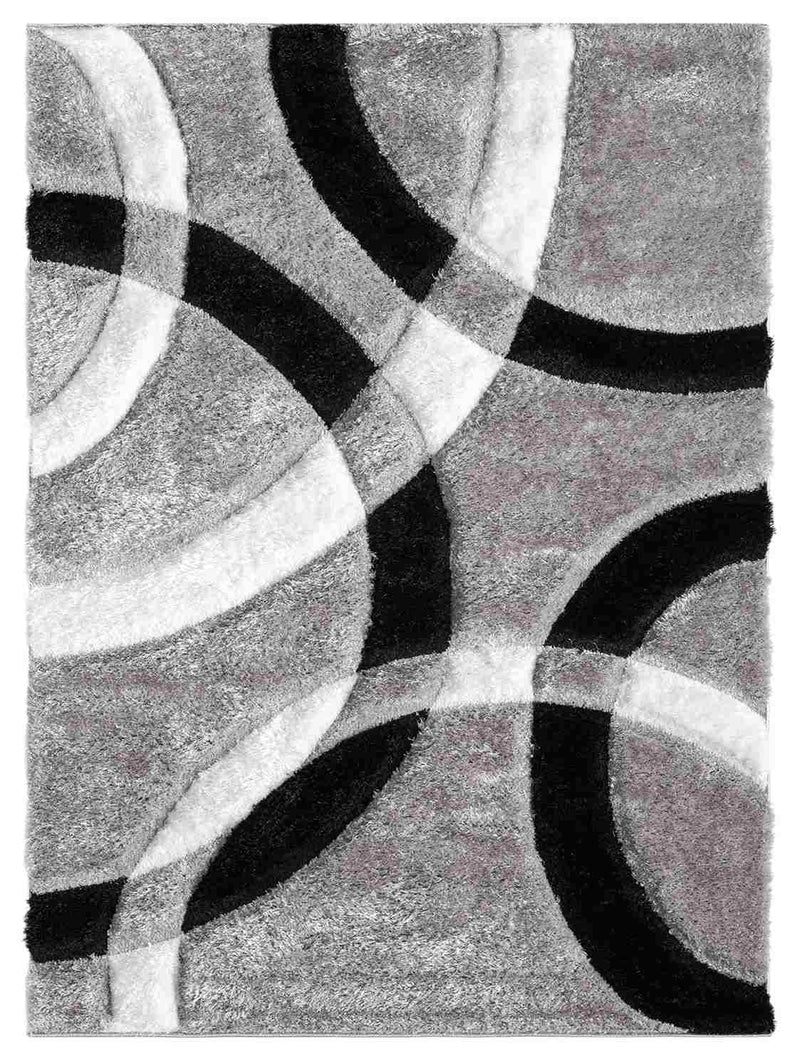 4D SHAGGY Rug Design 6491 Brown 5x8 (5'2x7'5")"