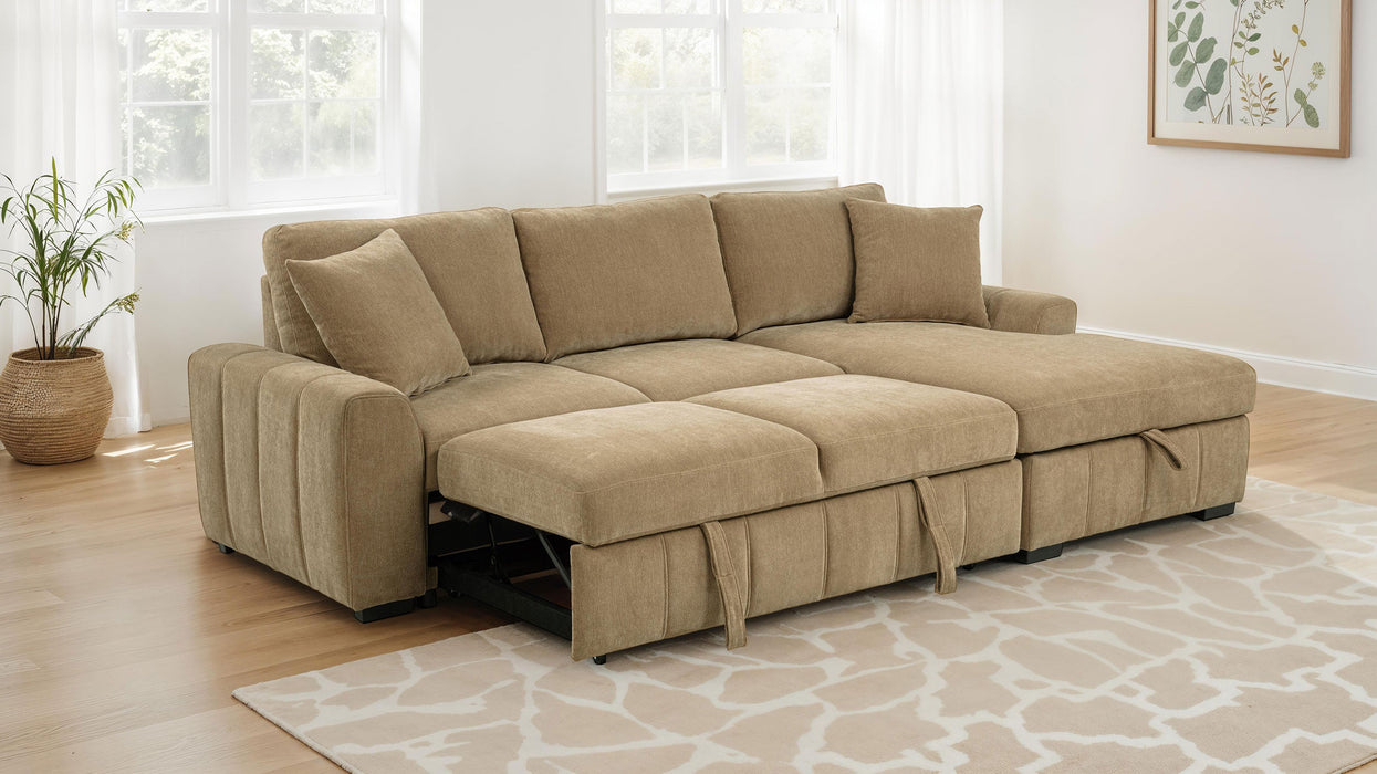 Pastrana Upholstered Sleeper Sectional Sofa RAF Chaise