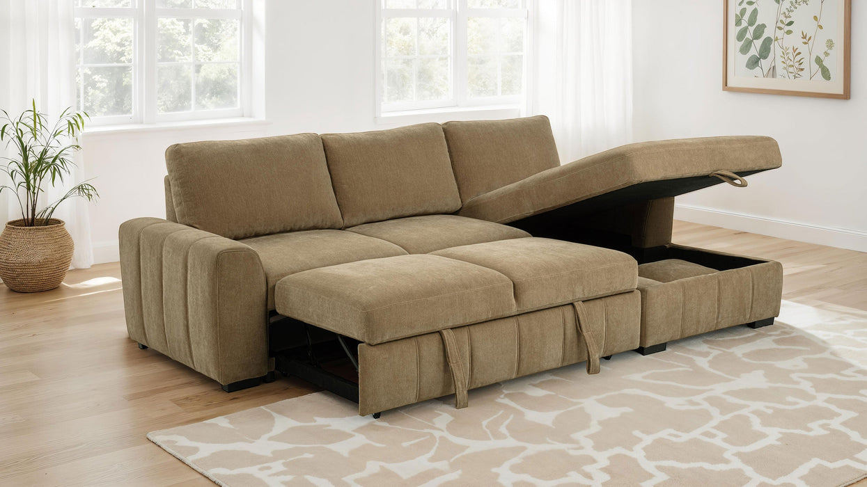 Pastrana Upholstered Sleeper Sectional Sofa RAF Chaise
