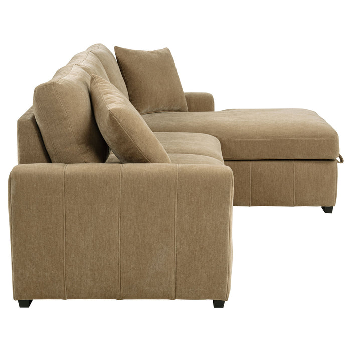 Pastrana Upholstered Sleeper Sectional Sofa RAF Chaise