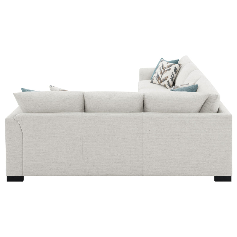 Sofá Seccional Cama Tapizado en Chenilla Ashford Greige