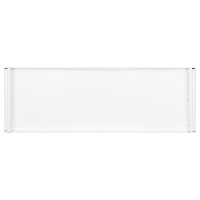 Alma 3-drawer Storage Bench White and Weathered Grey