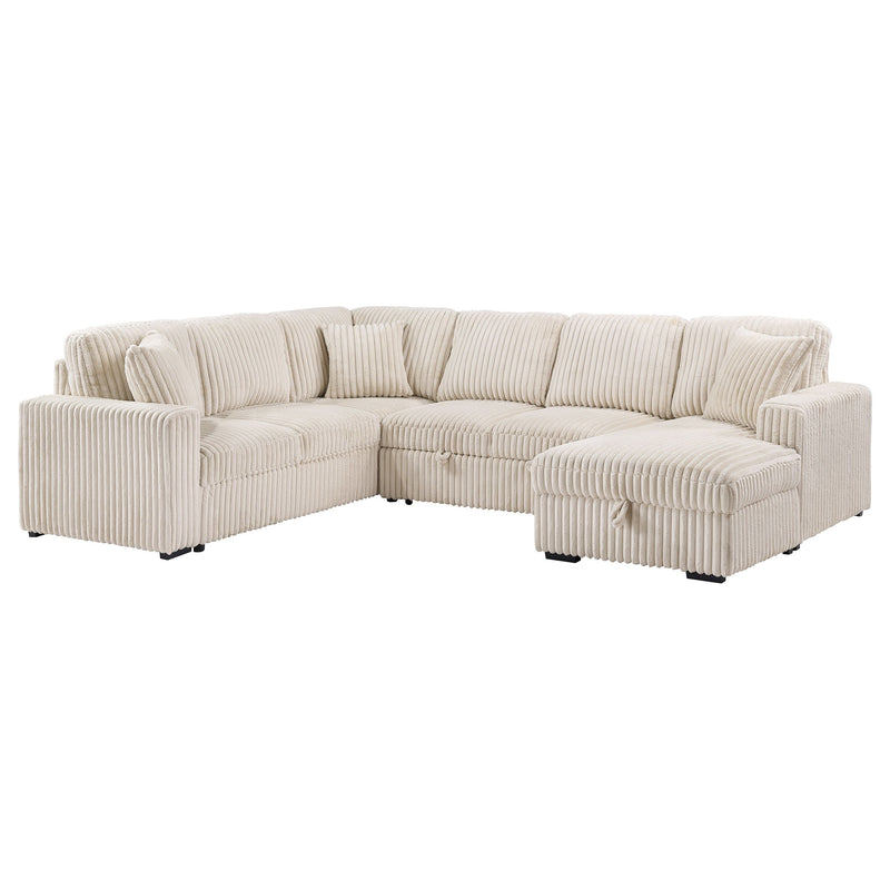 Seccional de sofá con chaise de almacenamiento Devonshire Sleeper