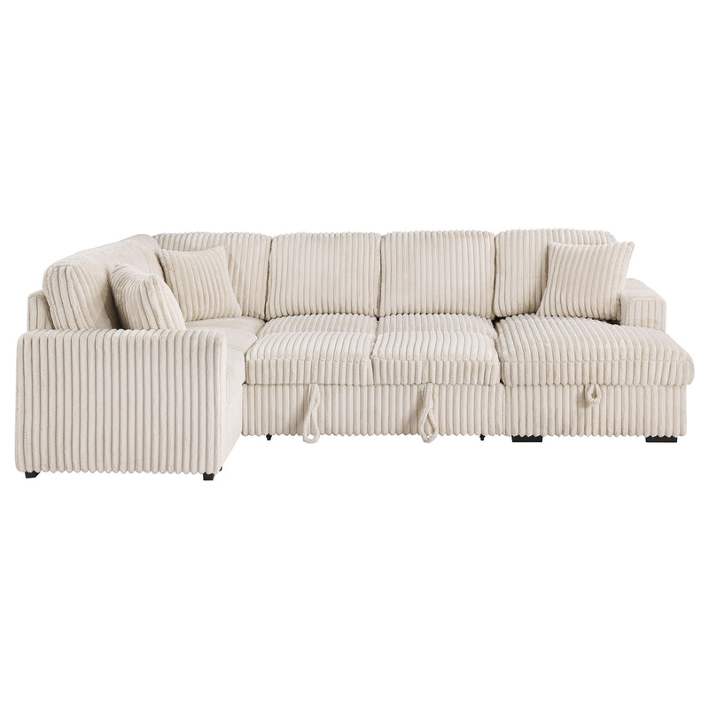 Seccional de sofá con chaise de almacenamiento Devonshire Sleeper