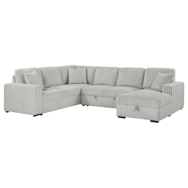 Seccional de sofá con chaise de almacenamiento Devonshire Sleeper