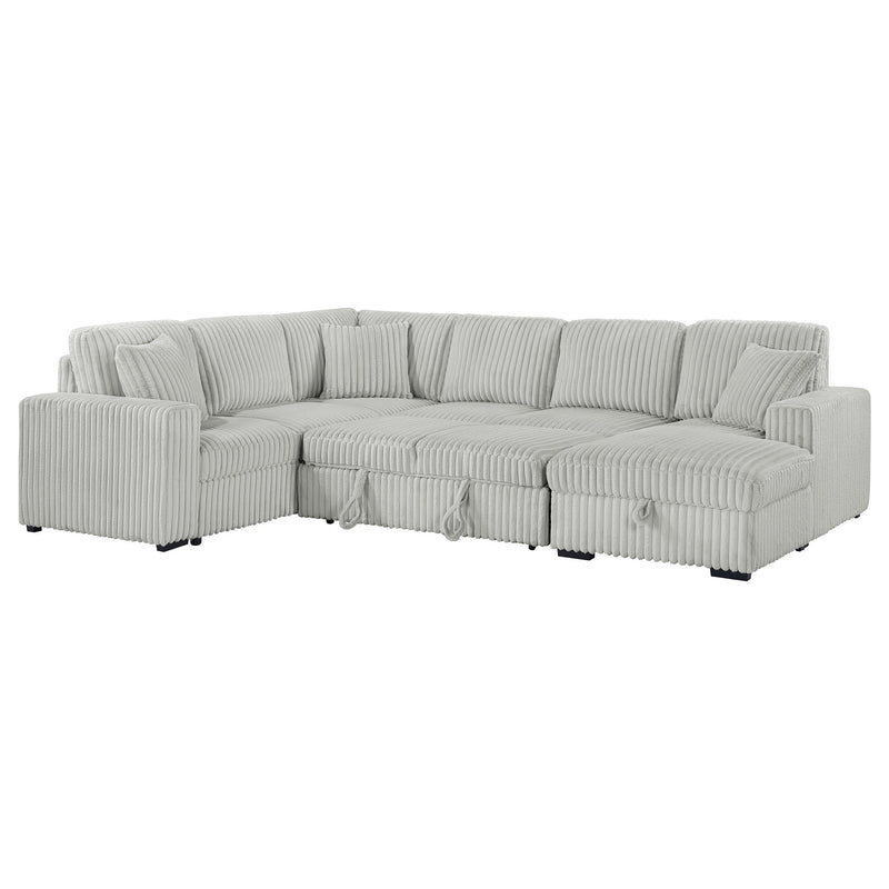 Seccional de sofá con chaise de almacenamiento Devonshire Sleeper