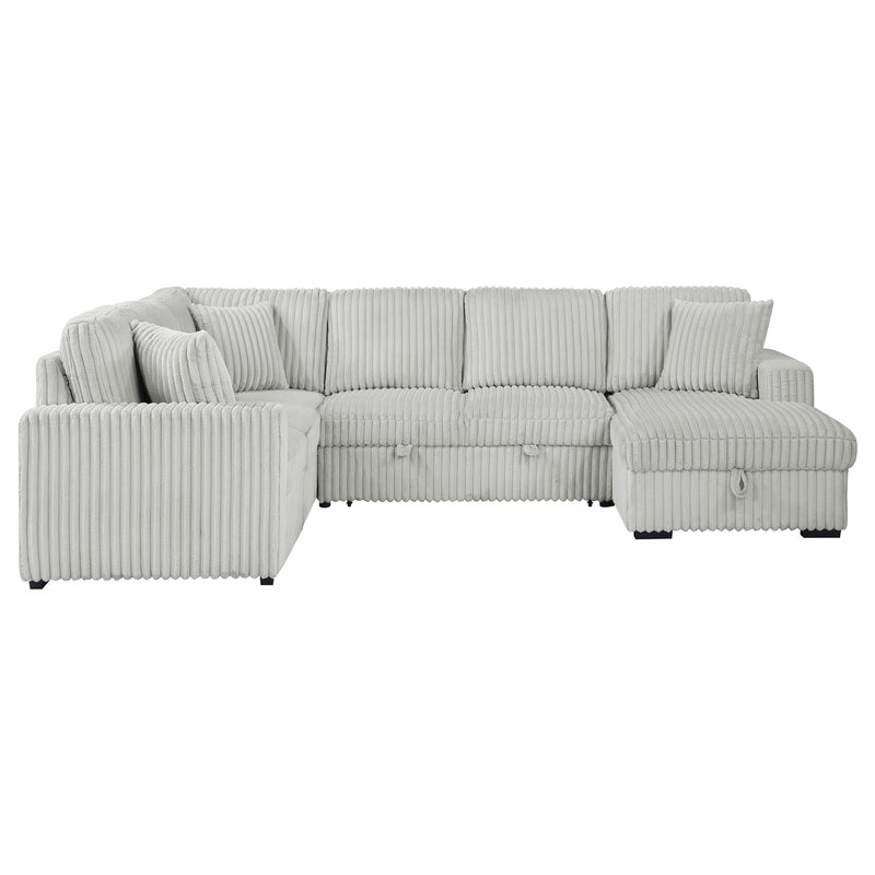 Seccional de sofá con chaise de almacenamiento Devonshire Sleeper