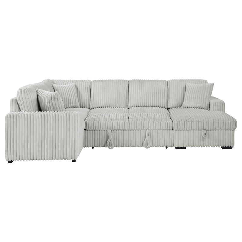 Seccional de sofá con chaise de almacenamiento Devonshire Sleeper