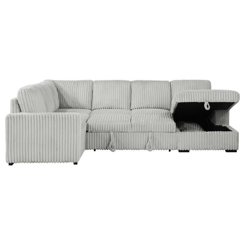 Seccional de sofá con chaise de almacenamiento Devonshire Sleeper