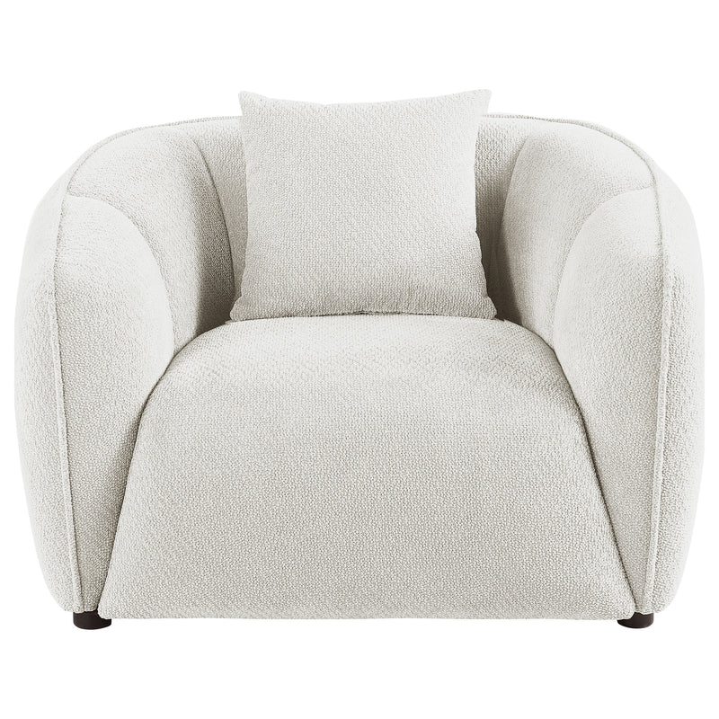 Sillón decorativo tapizado en chenilla Aleisha, color amarillo mostaza