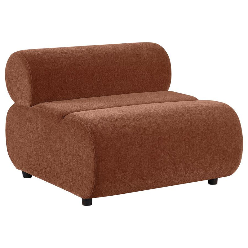 Byrne Chenille Upholstered Armless Chair