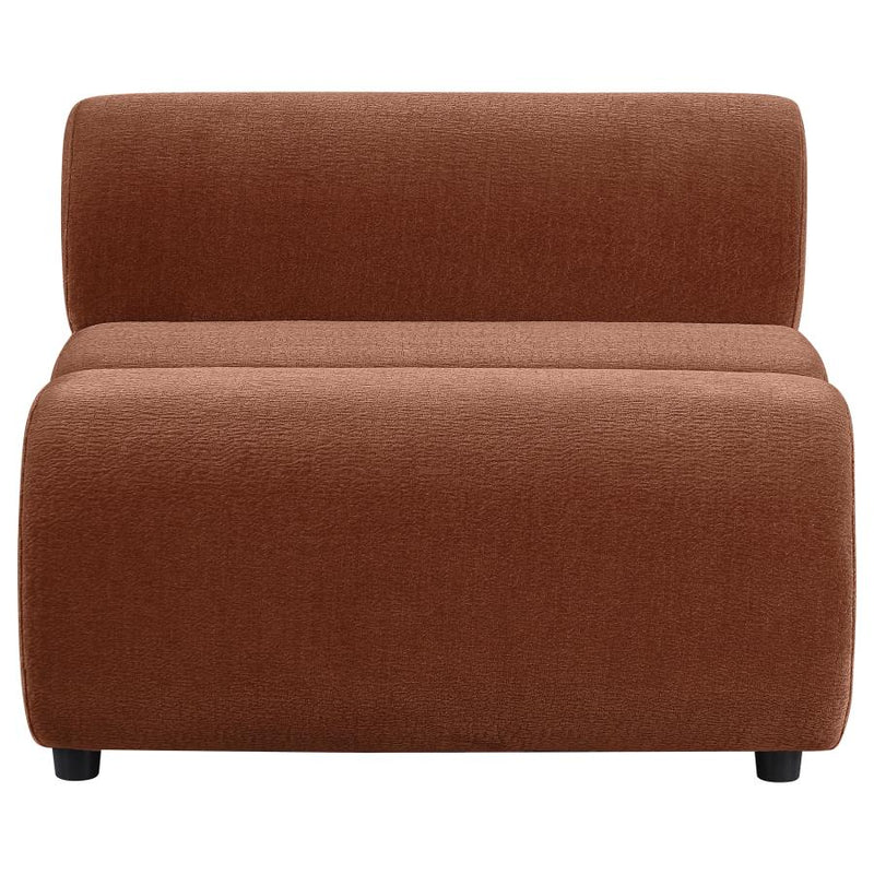 Byrne Chenille Upholstered Armless Chair