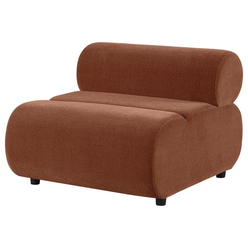 Byrne Chenille Upholstered Armless Chair