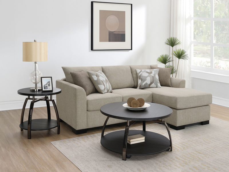 Sofá Seccional Chaise con Cama Tapizado Storey
