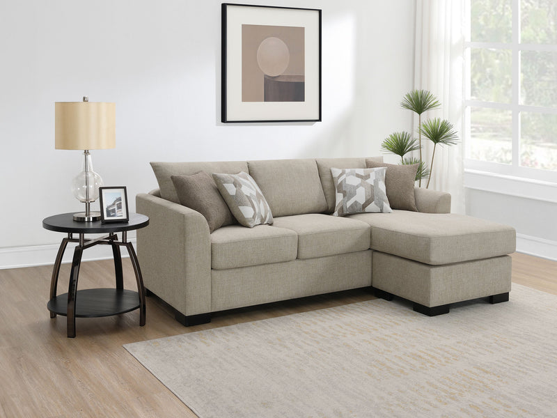 Sofá Seccional Chaise con Cama Tapizado Storey