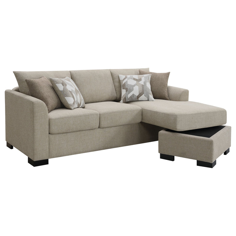 Sofá Seccional Chaise con Cama Tapizado Storey