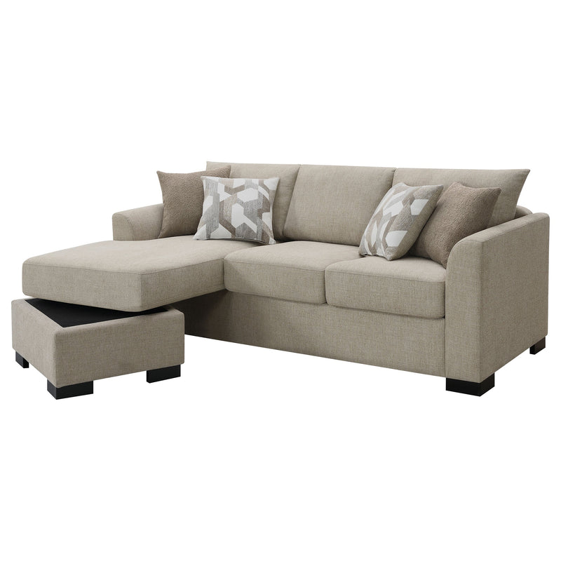 Sofá Seccional Chaise con Cama Tapizado Storey