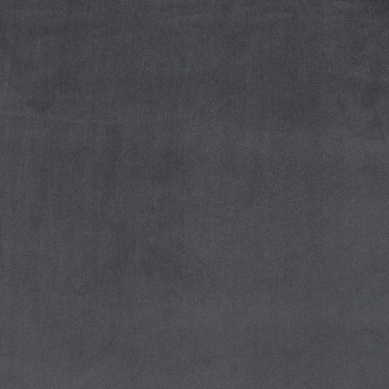 Brookside Sofá curvo de terciopelo tapizado gris oscuro