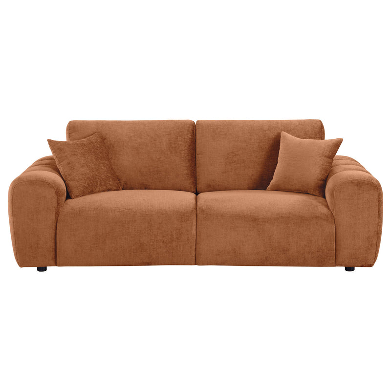 Burnett Chenille Upholstered Wide Arm Sofa