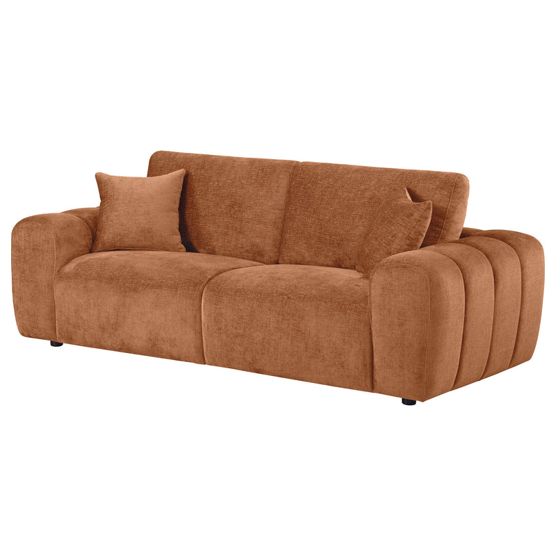 Burnett Chenille Upholstered Wide Arm Sofa