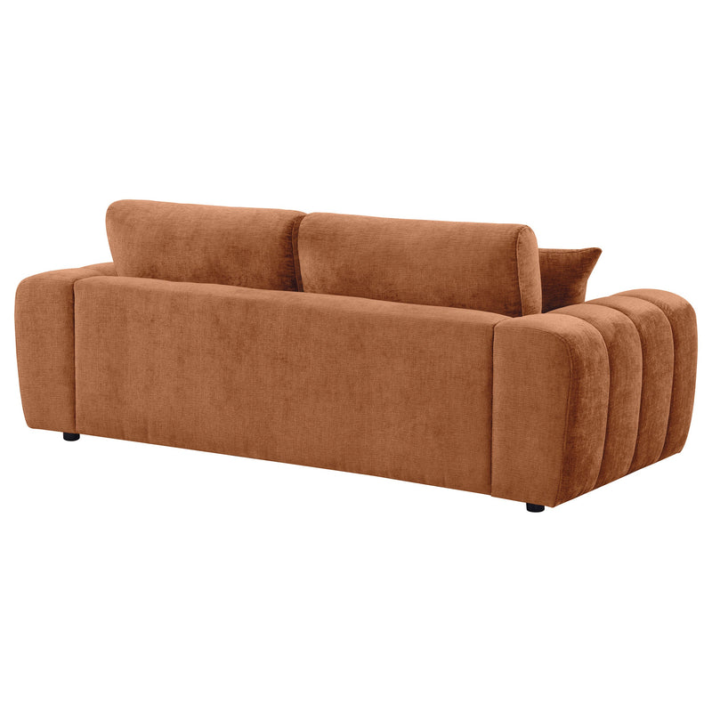 Burnett Chenille Upholstered Wide Arm Sofa