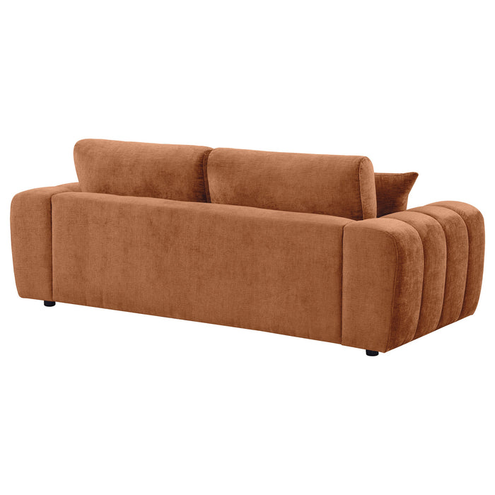 Burnett Chenille Upholstered Wide Arm Sofa