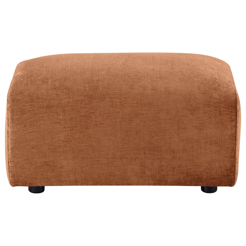 Burnett Chenille Upholstered Ottoman